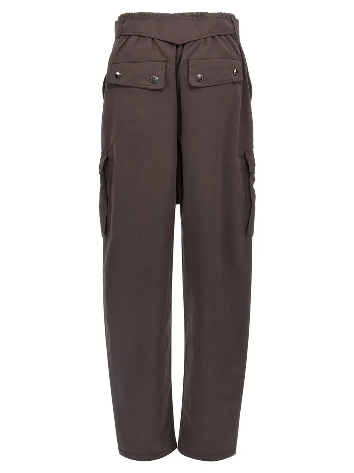 The Andamane Brown Polyester Cargo Pants