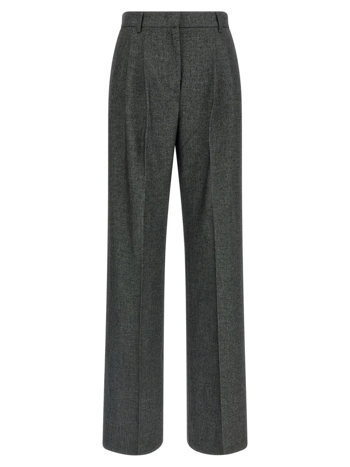The Andamane Gray Polyester Dress Pants