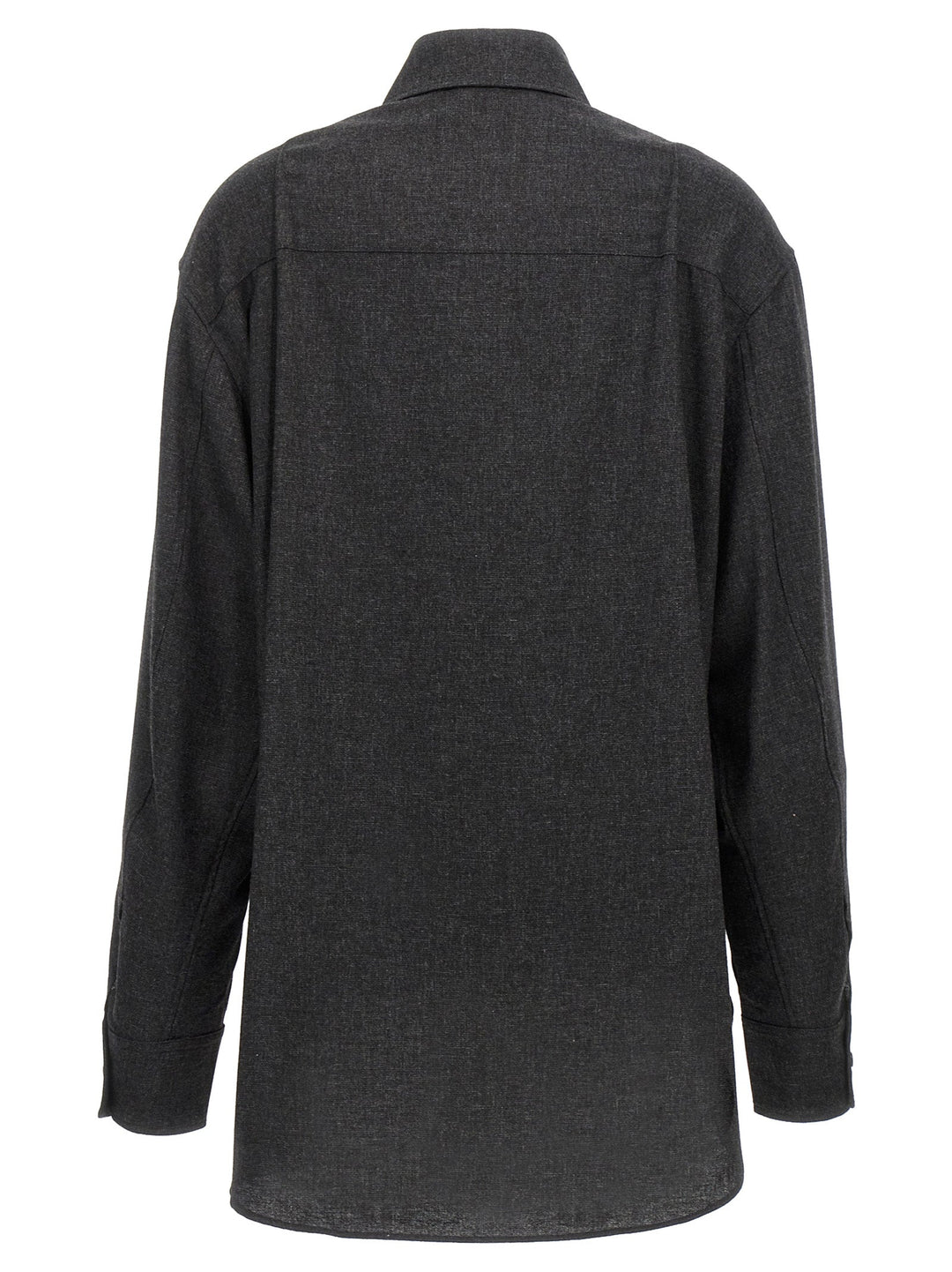 The Andamane - Women’s Gray Wool Blouse