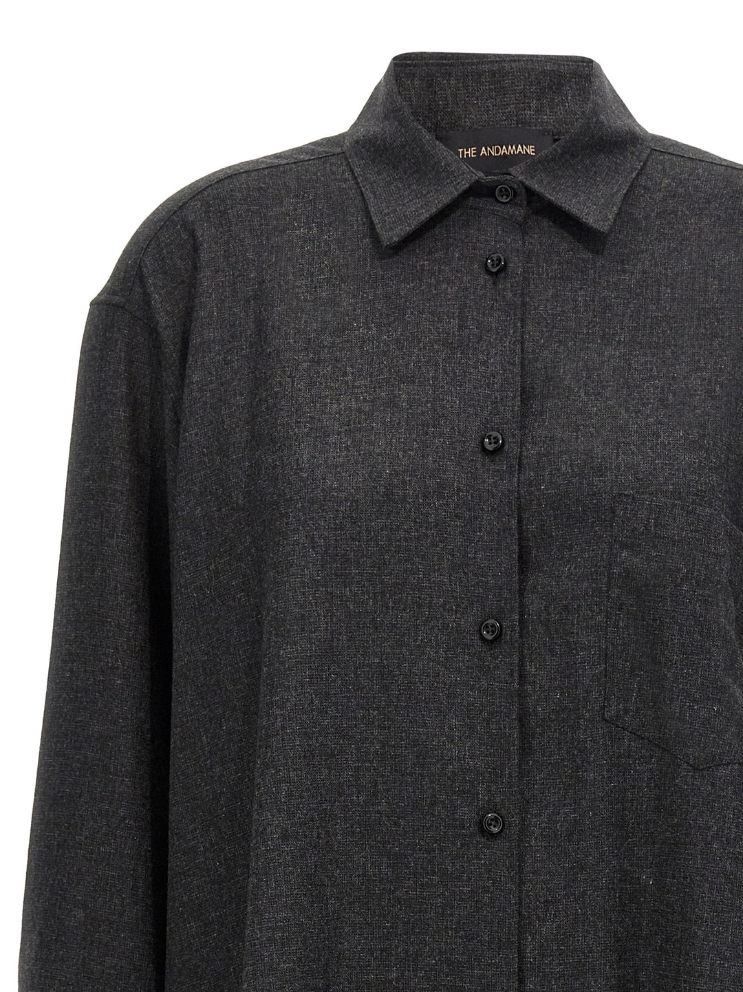 The Andamane - Women’s Gray Wool Blouse