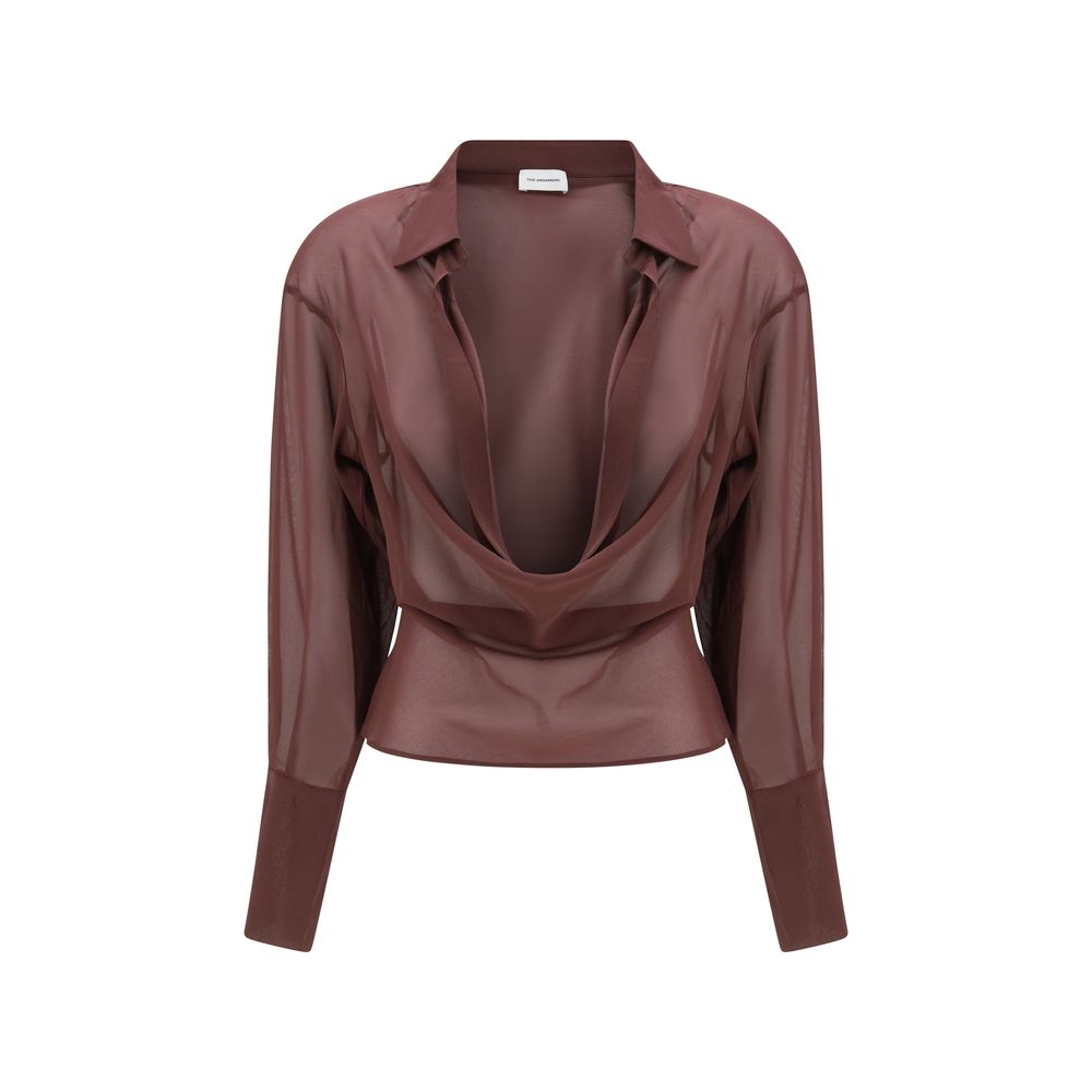 The Andamane Blouses - Women’s Purple Silk Blouse