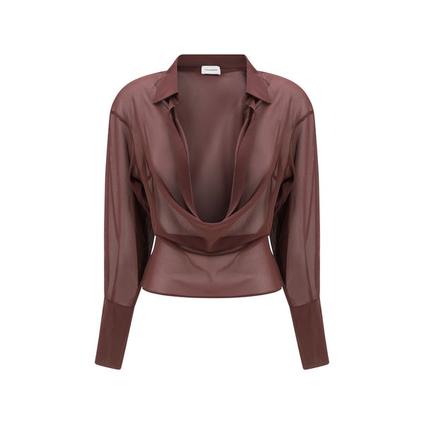 The Andamane Blouses - Women’s Purple Silk Blouse