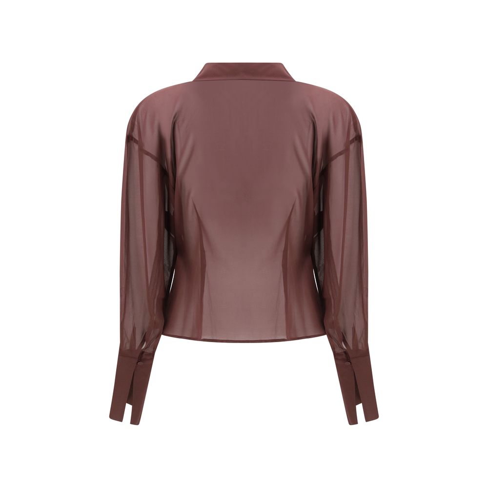 The Andamane Blouses - Women’s Purple Silk Blouse