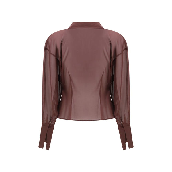 The Andamane Blouses - Women’s Purple Silk Blouse