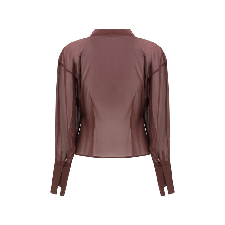 The Andamane Blouses - Women’s Purple Silk Blouse