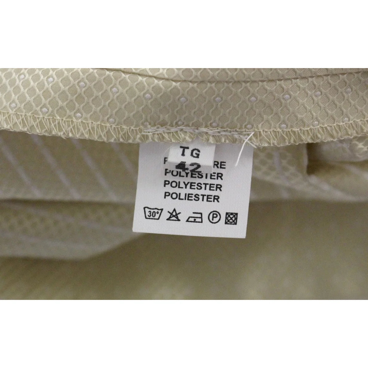 Andrea Incontri Beige Sleeveless Dress 100 Percent Authentic Luxury