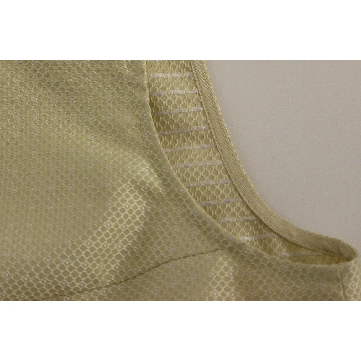 Andrea Incontri Beige Sleeveless Dress 100 Percent Authentic Luxury