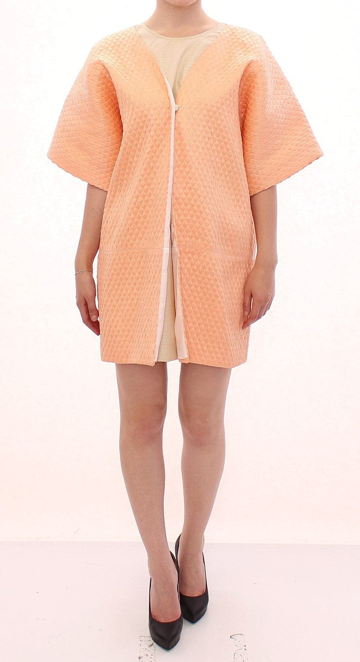 Andrea Incontri Wrap Coats - Pink Short Sleeves Jacket Coat