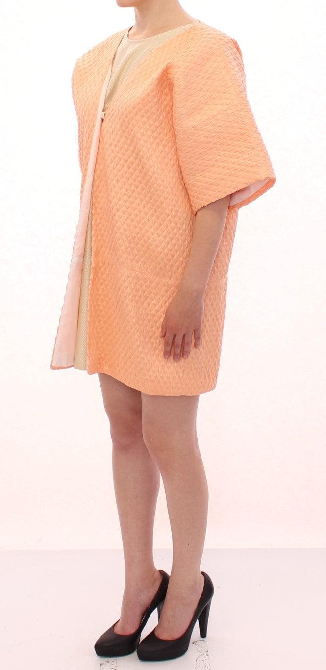 Andrea Incontri Wrap Coats - Pink Short Sleeves Jacket Coat