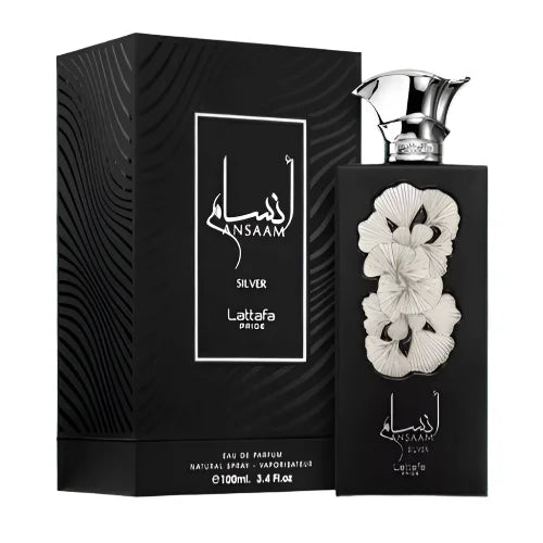 Ansaam Silver Perfume Unisex Cologne by Lattafa 2022 Release Fragrance