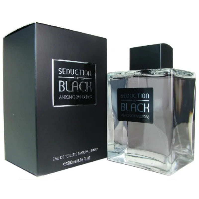 Antonio Banderas Men’s Cologne - Black Seduction Eau Unleashed Spicy Notes Woody Accords