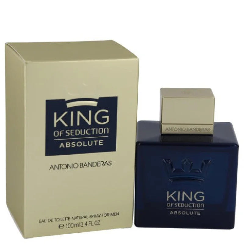 Antonio Banderas Men’s Cologne - King of Seduction Absolute Unleashes Green Almond Allure