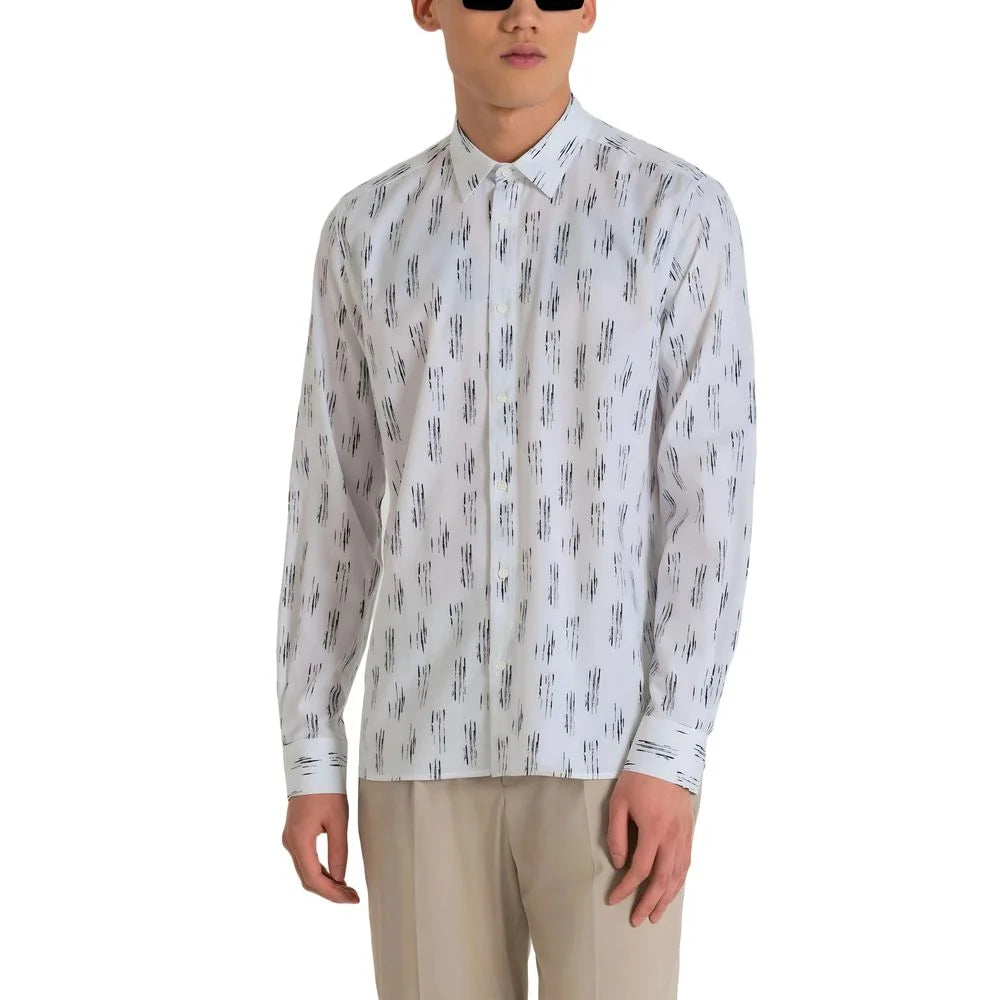 Antony Morato Barcelona MMSL00614-FA430593 Mens Refined Long Sleeve Shirt