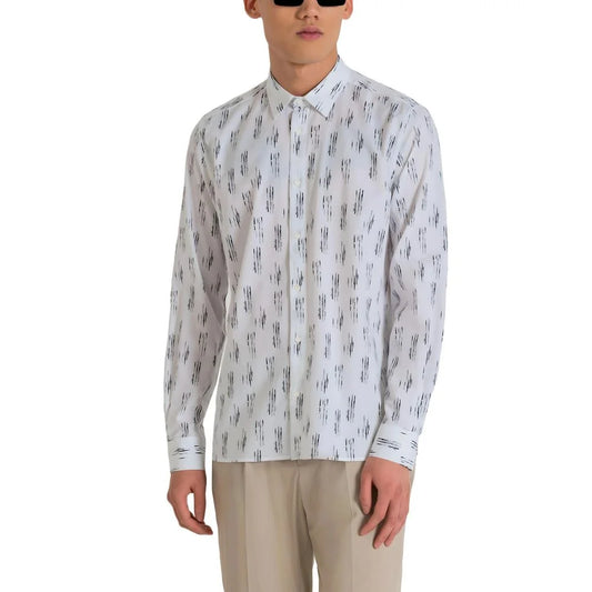 Antony Morato Barcelona MMSL00614-FA430593 Mens Refined Long Sleeve Shirt