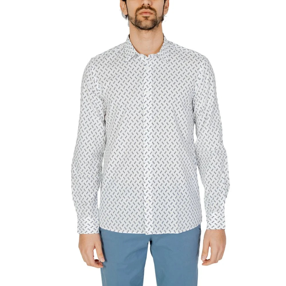 Antony Morato Barcelona MMSL00614-FA430604 Mens Modern Long Sleeve Shirt