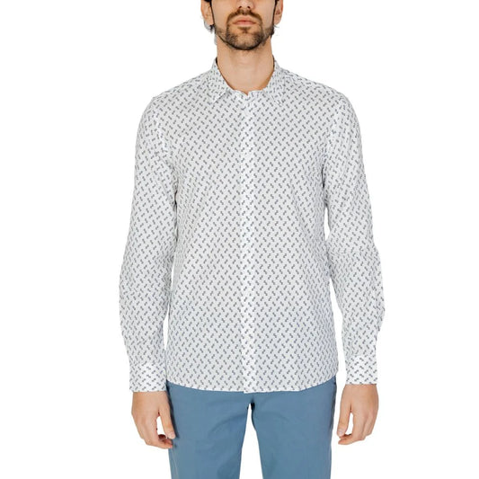 Antony Morato Barcelona MMSL00614-FA430604 Mens Modern Long Sleeve Shirt