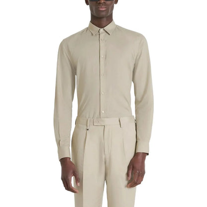 Antony Morato Beige Cotton Shirt