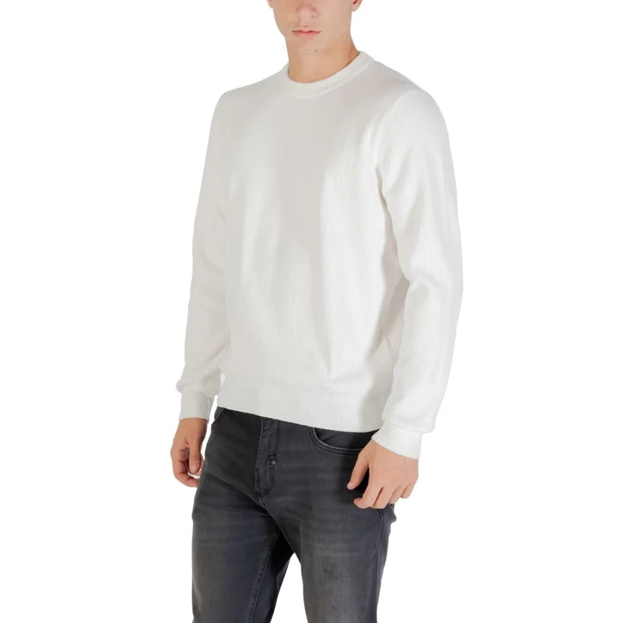 Antony Morato Beige Polyester Sweatshirt