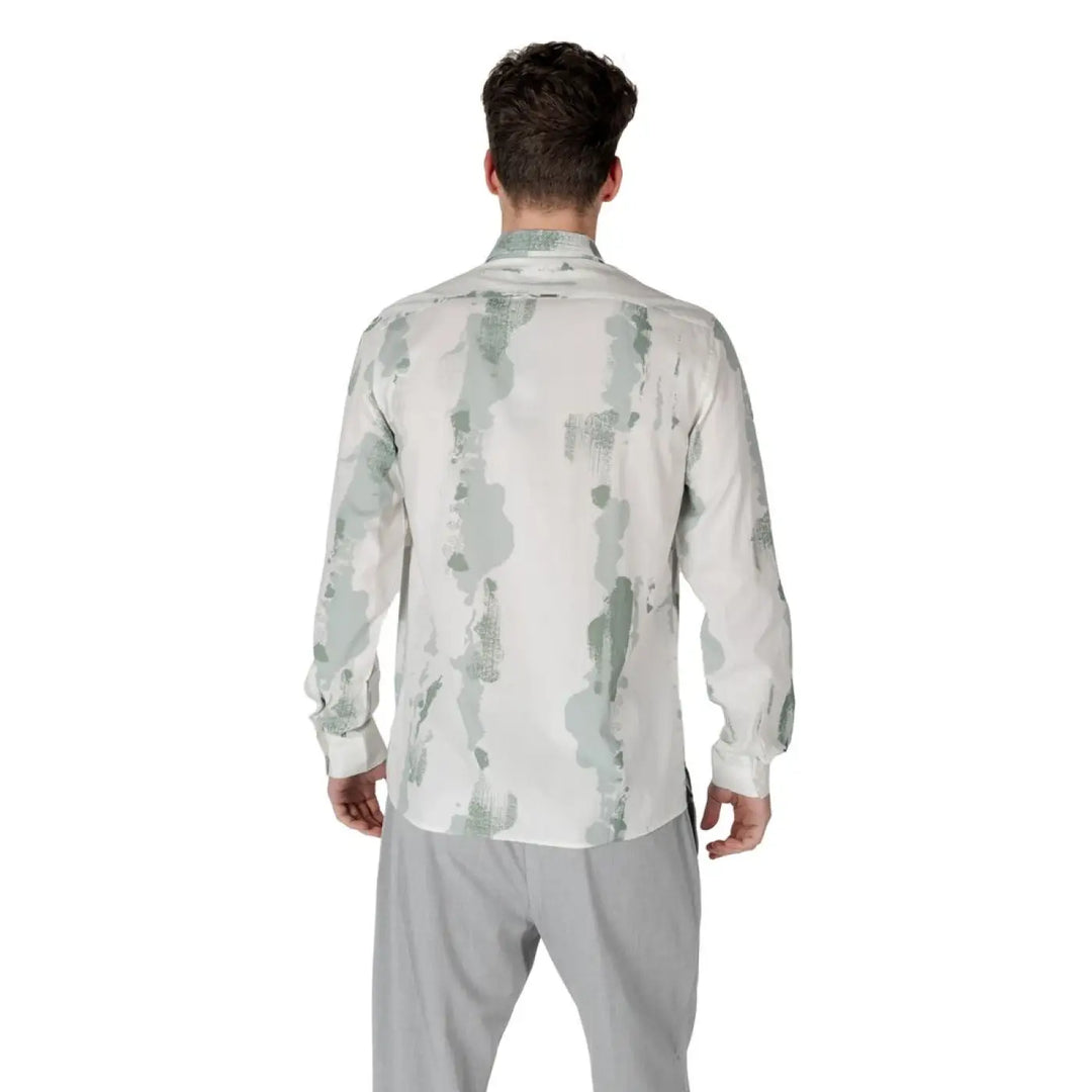 Antony Morato Bicolor Viscose Pattern Shirt