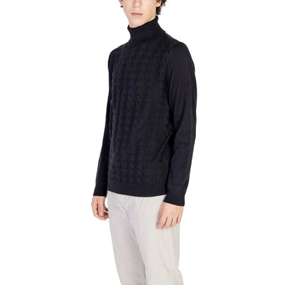 Antony Morato Black Cotton Turtleneck