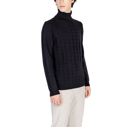 Antony Morato Black Cotton Turtleneck