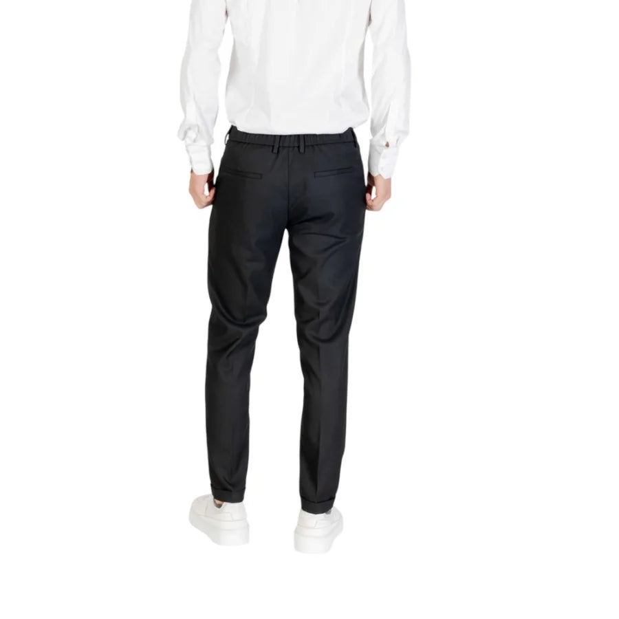 Antony Morato Black Polyester Skinny Pants