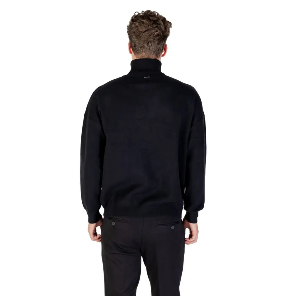 Antony Morato Black Viscose Sweatshirt