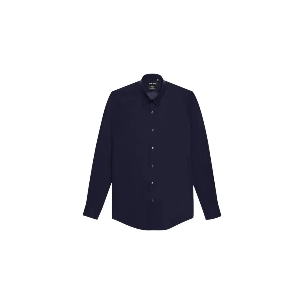 Antony Morato Blue Cotton Dress Shirt