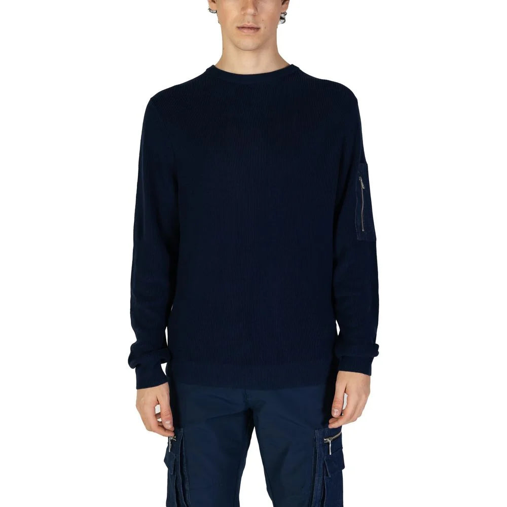 Antony Morato Blue Cotton Sweatshirt