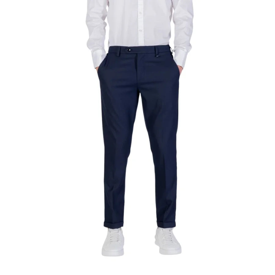Antony Morato Blue Polyester Skinny Pants