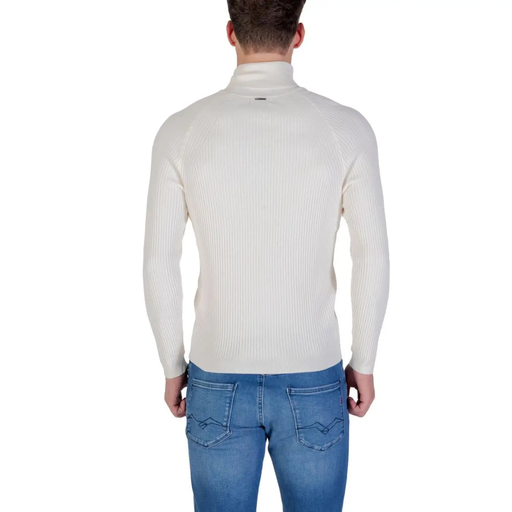 Antony Morato Cream Viscose Turtleneck