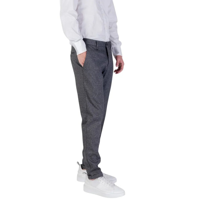 Antony Morato Gray Polyester Skinny Pants