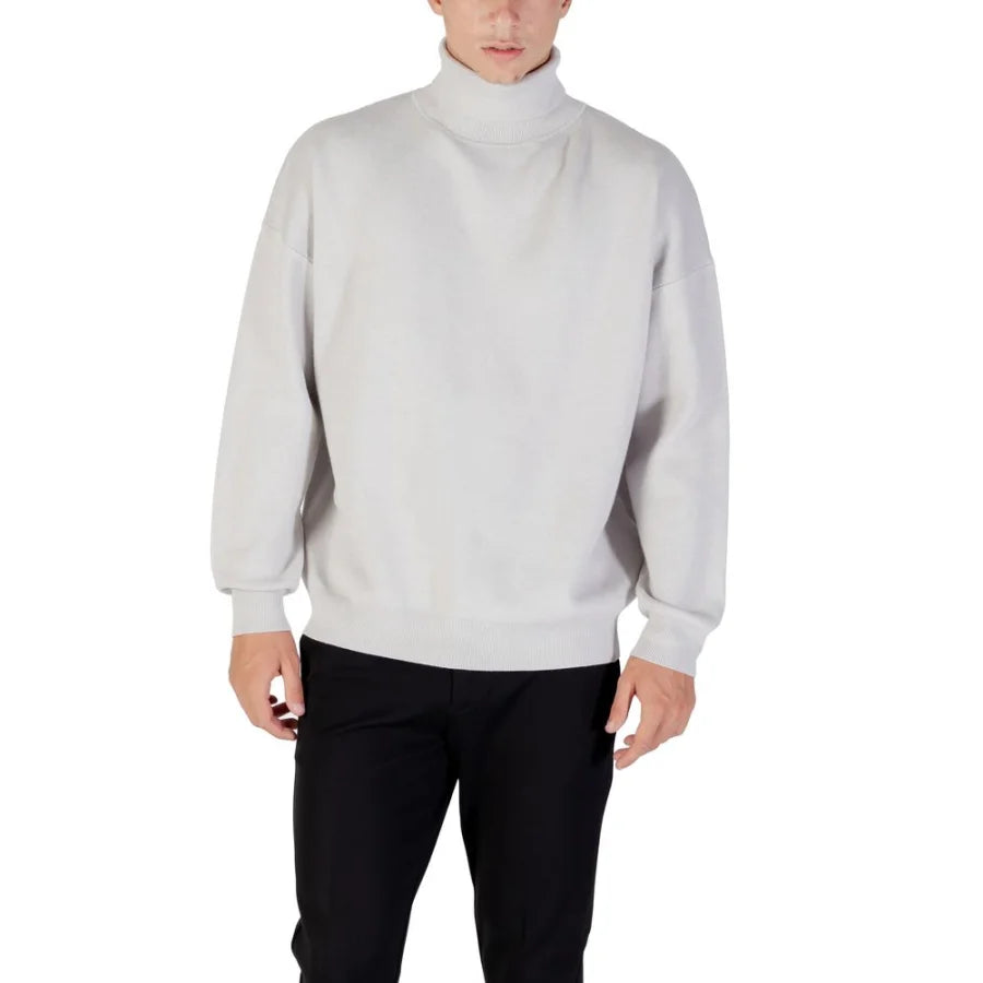 Antony Morato Gray Viscose Sweatshirt