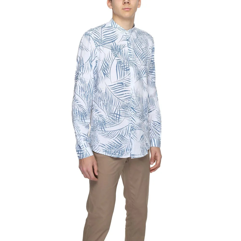 Antony Morato Seoul MMSL00631-FA430600 Mens Leaf Print Shirt