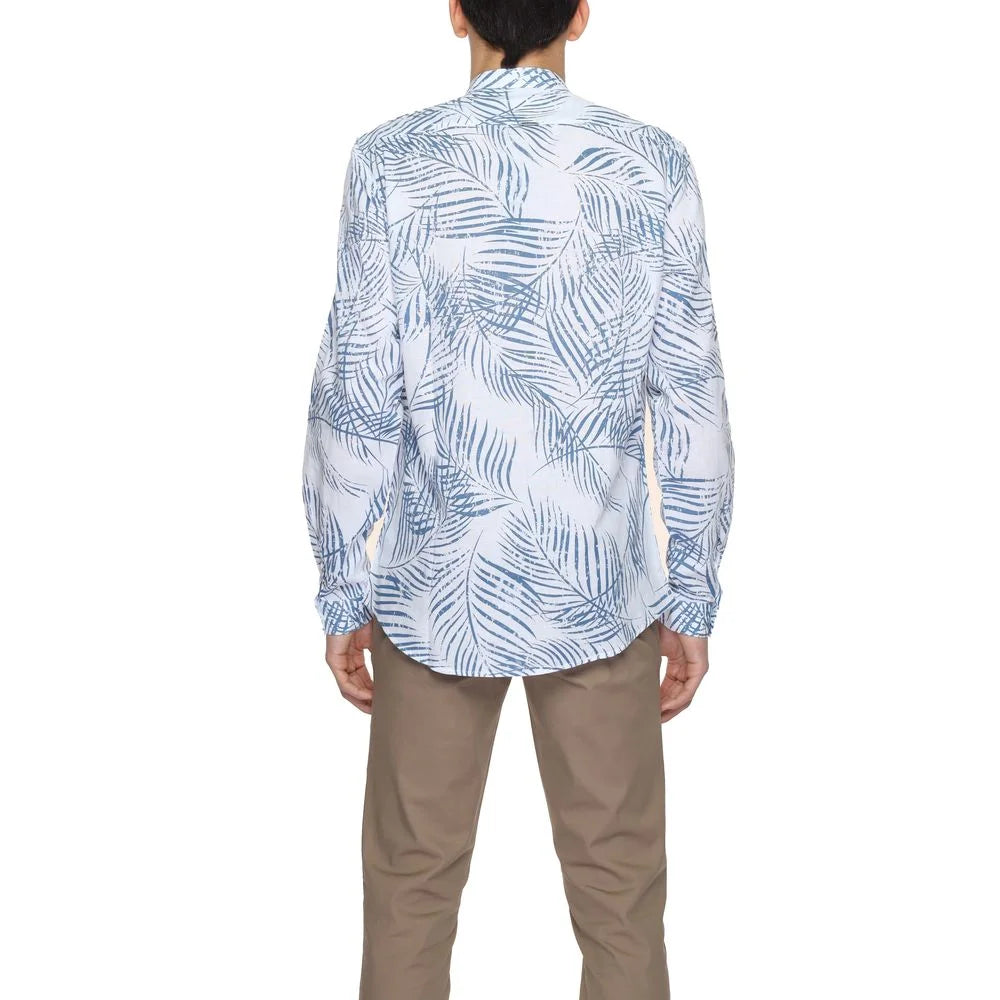 Antony Morato Seoul MMSL00631-FA430600 Mens Leaf Print Shirt