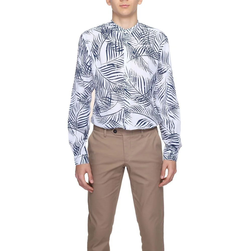 Antony Morato Seoul MMSL00631-FA430600 Mens Leaf Print Shirt