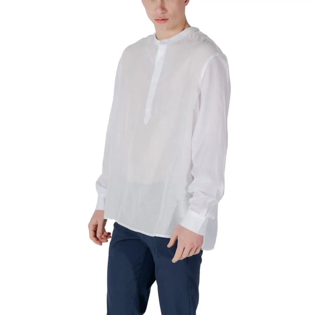 Antony Morato White Lyocell Shirt