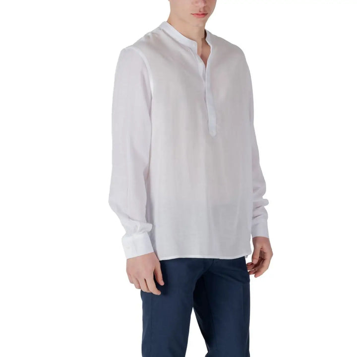 Antony Morato White Lyocell Shirt