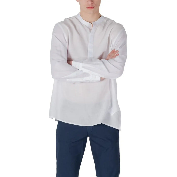 Antony Morato White Lyocell Shirt
