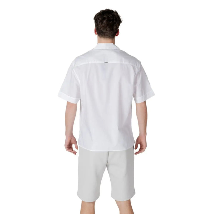 Antony Morato White Lyocell Shortsleeve Shirt