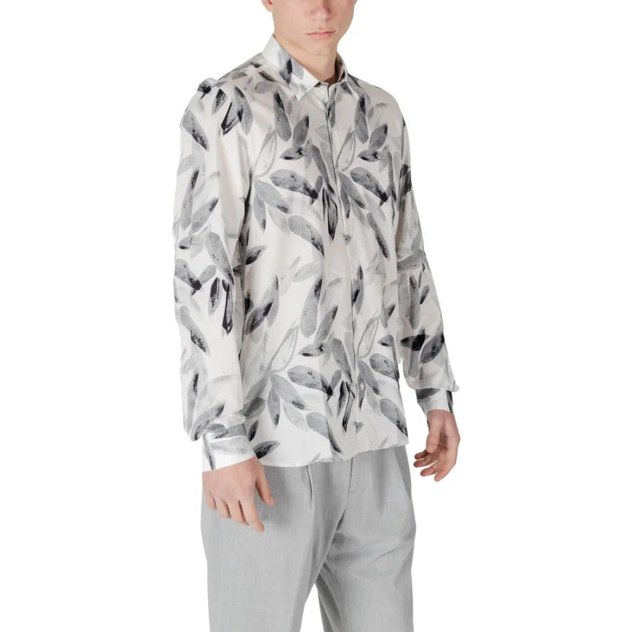 Antony Morato White Viscose Pattern Shirt