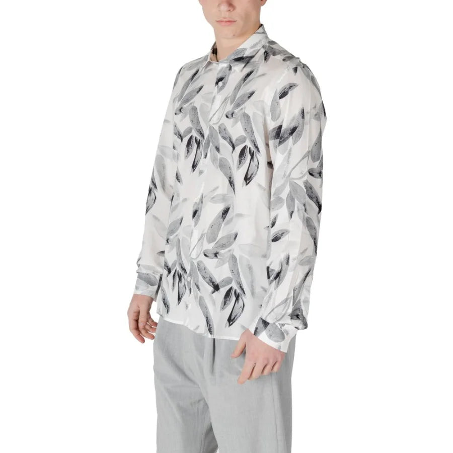 Antony Morato White Viscose Pattern Shirt