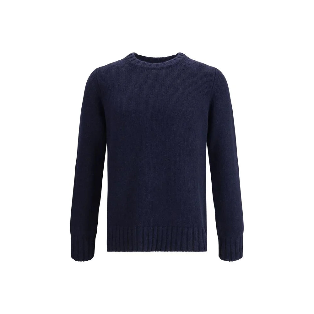 Aragona Cashmere Blue Merino Wool Sweatshirt