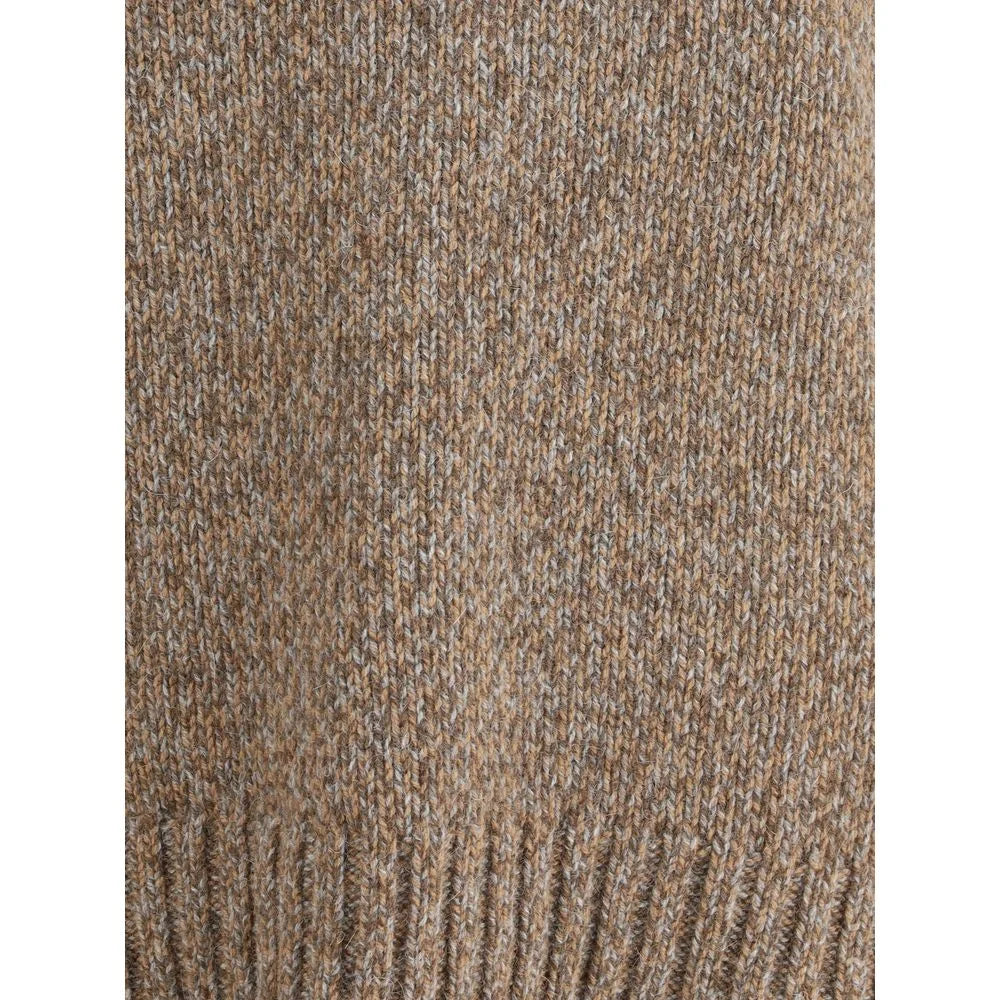 Aragona Cashmere Brown Merino Wool Sweatshirt