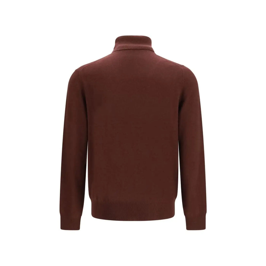 Aragona Cashmere Brown Turtleneck