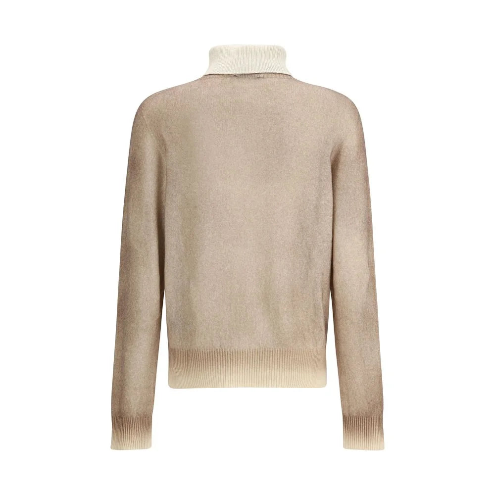 Aragona Cashmere Brown Turtleneck