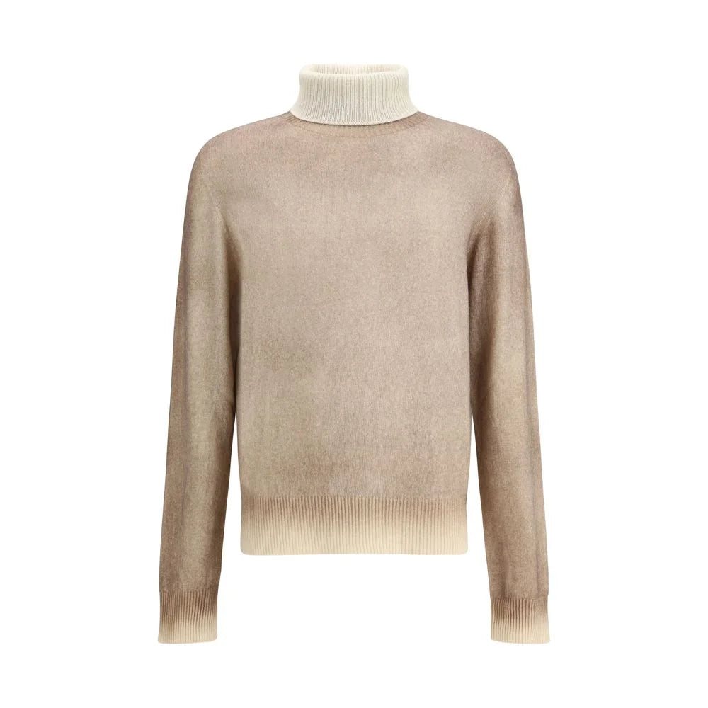 Aragona Cashmere Brown Turtleneck