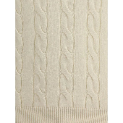 Aragona Cashmere White Turtleneck