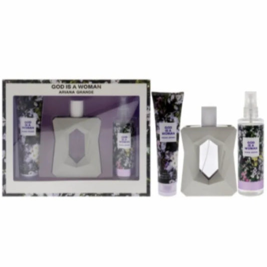 Ariana Grande God Is a Woman 3 Piece Gift Set Fragrance Trio Women’s Sets