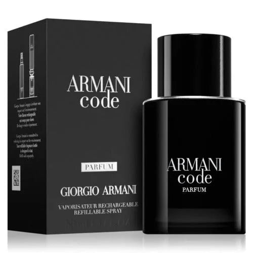Armani Code Parfum for Men with Seductive Tonka Bean and Bergamot Men’s Cologne Giorgio